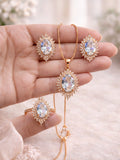 Golden Durwaj's Necklace Set-DW-095