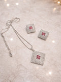 Silver Durwaj's Necklace Set-DW-097