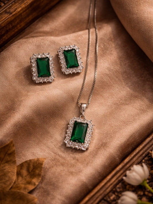 Silver Durwaj's Necklace Set-DW-094