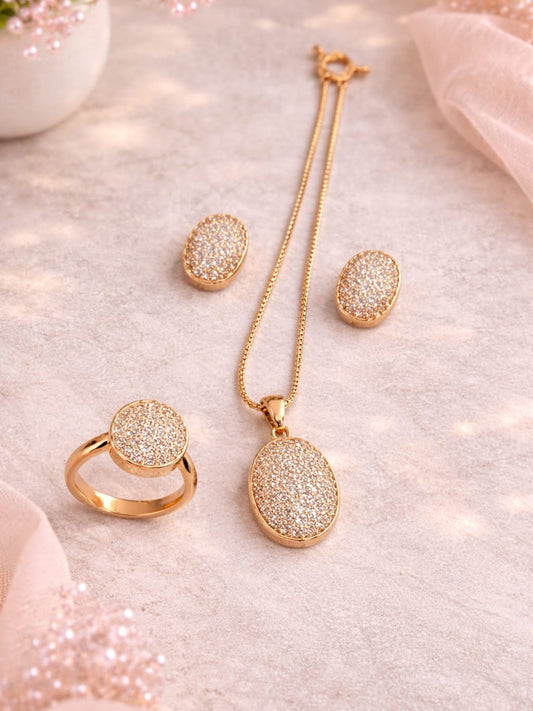 Golden Durwaj's Necklace Set-DW-093