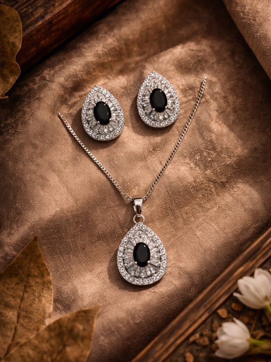 Silver Durwaj's Necklace Set-DW-102
