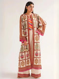 Beige MH Cloth House Blended Lawn Printed Co-Ord Set-Parisha