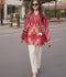 MH Cloth House Blended Lawn Printed Co-Ord Set-Saffron Flame