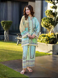 Blue MH Cloth House Blended Lawn Printed Co-Ord Set-Tarz