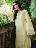Yellow Mahnur Amaya Lawn'26 Embroidered Unstitched 3-Piece Suit-MU-02