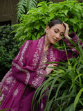 Purple Mahnur Amaya Lawn'26 Embroidered Unstitched 3-Piece Suit-MU-10