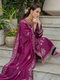 Purple Mahnur Amaya Lawn'26 Embroidered Unstitched 3-Piece Suit-MU-10