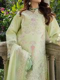 Mint Green Mahnur Amaya Lawn'26 Embroidered Unstitched 3-Piece Suit-MU-13