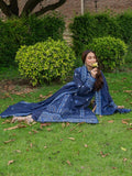Blue Mahnur Amaya Lawn'26 Embroidered Unstitched 3-Piece Suit-MU-01