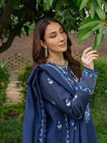 Blue Mahnur Amaya Lawn'26 Embroidered Unstitched 3-Piece Suit-MU-01