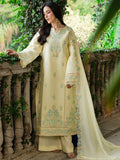 Yellow Mahnur Amaya Lawn'26 Embroidered Unstitched 3-Piece Suit-MU-02