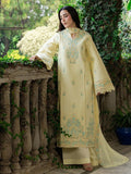 Yellow Mahnur Amaya Lawn'26 Embroidered Unstitched 3-Piece Suit-MU-02