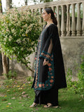 Black Mahnur Amaya Lawn'26 Embroidered Unstitched 3-Piece Suit-MU-06