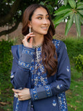 Blue Mahnur Amaya Lawn'26 Embroidered Stitched 3-Piece Suit-MU-01