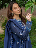 Blue Mahnur Amaya Lawn'26 Embroidered Stitched 3-Piece Suit-MU-01
