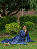 Blue Mahnur Amaya Lawn'26 Embroidered Stitched 3-Piece Suit-MU-01
