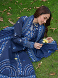 Blue Mahnur Amaya Lawn'26 Embroidered Stitched 3-Piece Suit-MU-01