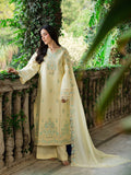 Yellow Mahnur Amaya Lawn'26 Embroidered Stitched 3-Piece Suit-MU-02