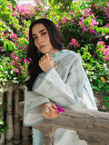 Blue Mahnur Amaya Lawn'26 Embroidered Stitched 3-Piece Suit-MU-03