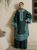 Green Mahnur Amaya Lawn'26 Embroidered Stitched 3-Piece Suit-MU-04