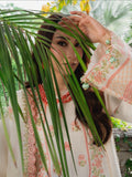 Cream Mahnur Amaya Lawn'26 Embroidered Stitched 3-Piece Suit-MU-05