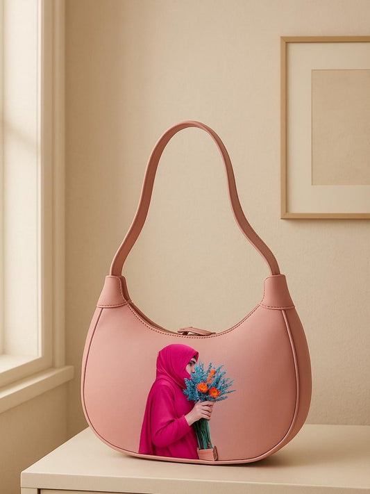 Pink-Zebaish Collection Shoulder Bag-ZB-073