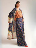 Blue Multi MH Cloth House Blended Lawn Printed Co-Ord Set-Lalarukh