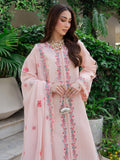 Pink Mahnur Amaya Lawn'26 Embroidered Stitched 3-Piece Suit-MU-07