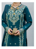Blue Mahnur Amaya Lawn'26 Embroidered Stitched 3-Piece Suit-MU-08