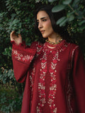 Maroon Mahnur Amaya Lawn'26 Embroidered Stitched 3-Piece Suit-MU-09