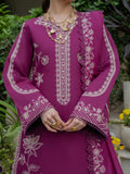 Purple Mahnur Amaya Lawn'26 Embroidered Stitched 3-Piece Suit-MU-10