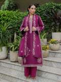 Purple Mahnur Amaya Lawn'26 Embroidered Stitched 3-Piece Suit-MU-10