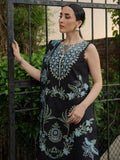 Black Mahnur Amaya Lawn'26 Embroidered Stitched 3-Piece Suit-MU-11