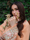 Orange Mahnur Amaya Lawn'26 Embroidered Stitched 3-Piece Suit-MU-12