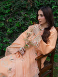 Orange Mahnur Amaya Lawn'26 Embroidered Stitched 3-Piece Suit-MU-12