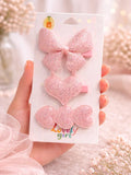 Pink Durwaj's Hair Clip Set-DW-053