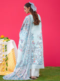 Blue Parishay Azmir Printed Lawn'26 Embroidered Unstitched 3-Piece Suit-AZ-11