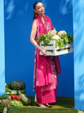 Pink Parishay Azmir Printed Lawn '26 Embroidered Unstitched 3-Piece Suit-AZ-02