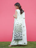 Green Parishay Azmir Printed Lawn '26 Embroidered Unstitched 3-Piece Suit-AZ-03
