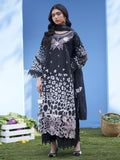 Black Parishay Azmir Printed Lawn '26 Embroidered Unstitched 3-Piece Suit-AZ-04