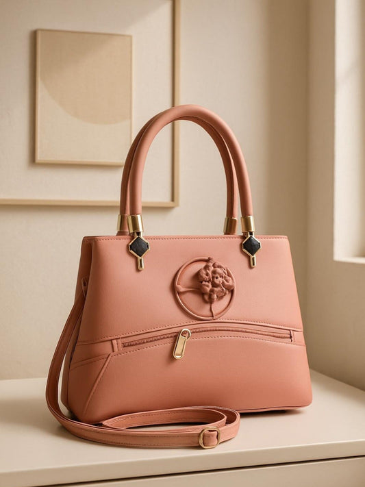 Pink-Zebaish Collection Hand Bag-ZB-042