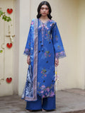 Blue Parishay Azmir Printed Lawn'26 Embroidered Unstitched 3-Piece Suit-AZ-07