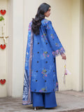 Blue Parishay Azmir Printed Lawn'26 Embroidered Unstitched 3-Piece Suit-AZ-07