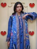 Blue Parishay Azmir Printed Lawn'26 Embroidered Unstitched 3-Piece Suit-AZ-07