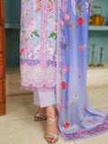 Lilac Parishay Azmir Printed Lawn'26 Embroidered Unstitched 3-Piece Suit-AZ-09