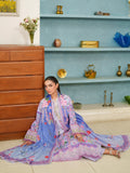 Lilac Parishay Azmir Printed Lawn'26 Embroidered Unstitched 3-Piece Suit-AZ-09