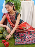 Blue Parishay Azmir Printed Lawn'26 Embroidered Unstitched 3-Piece Suit-AZ-10
