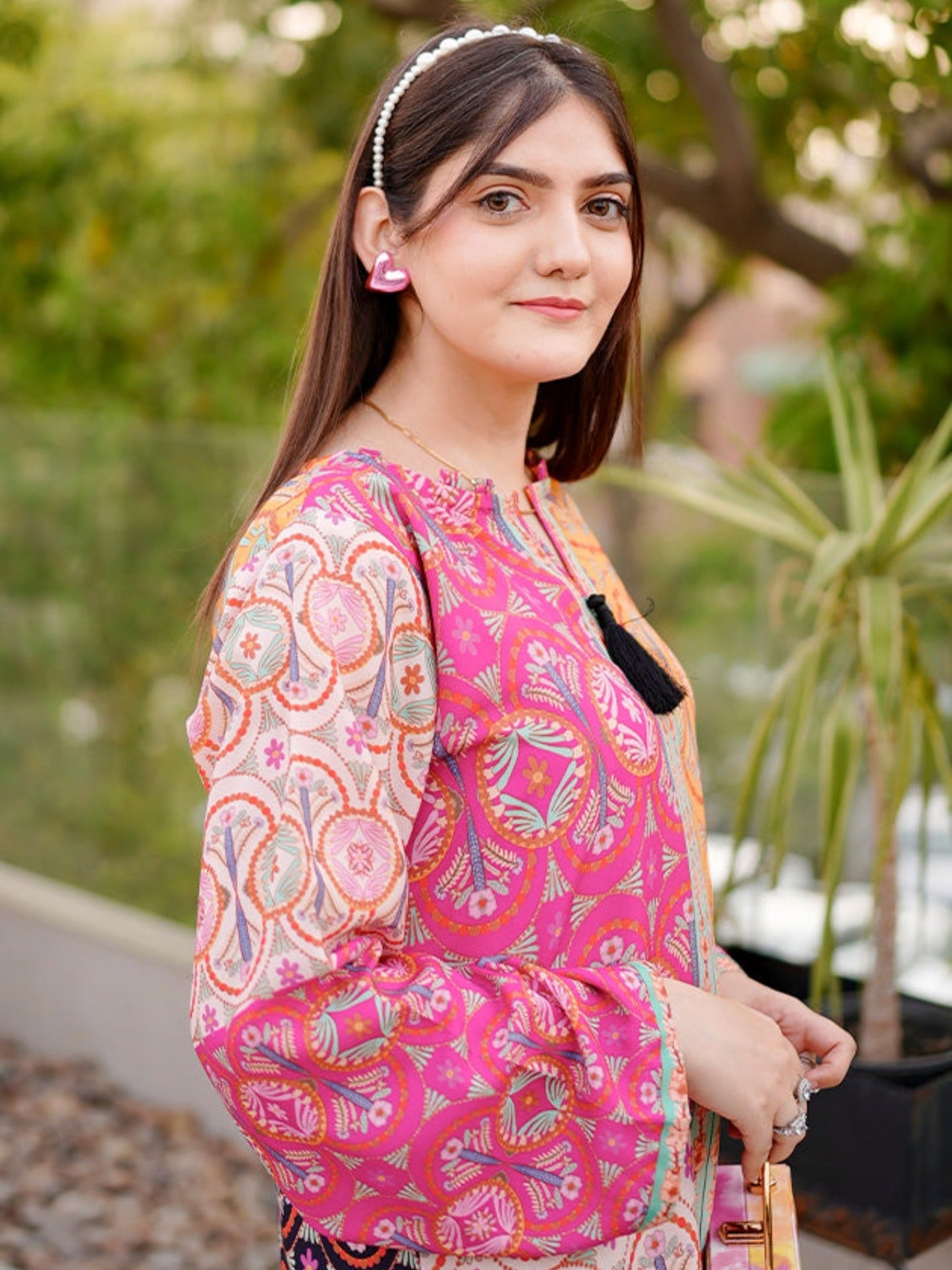 Multi MH Cloth House Blended Lawn Printed Co-Ord Set-Aab-O-Taab