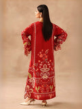 Red MH Cloth House Silk Printed Stitched 2-Piece Suit-Zarqoon