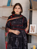 Black Red MH Cloth House Blended Lawn Printed Stitched 2-Piece Suit-Surkh Bahar